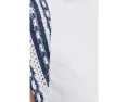 Хлопковая футболка с трикотажной отделкой NIC+ZOE Knit Trim