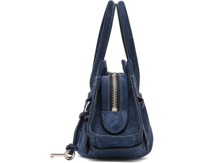 Маленькая сумка-сатчел The Suede Dakota из замши с регулируемым ремнем Marc Jacobs