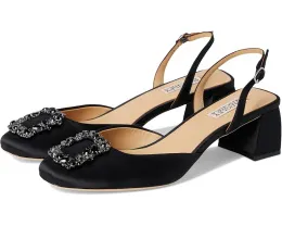 Босоножки Badgley Mischka Vivia на квадратном каблуке с ремешком на щиколотке и кристаллами