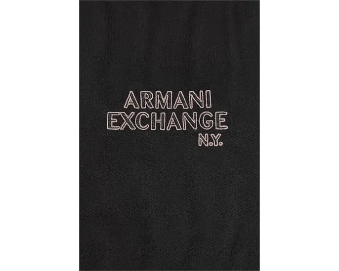 Хлопковая футболка с логотипом Armani Exchange