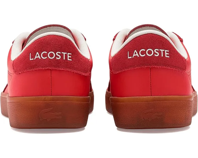 Кроссовки Lacoste Baseshot Pro из кожи и замши с полупрозрачной подошвой