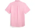 Льняная рубашка Polo Ralph Lauren с коротким рукавом для детей