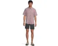 Рубашка L.L.Bean Comfort Stretch Chambray в клетку с коротким рукавом