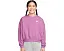 Свитшот Nike Kids Sportswear Club Fleece Boxy Crew Neck с вышитым логотипом