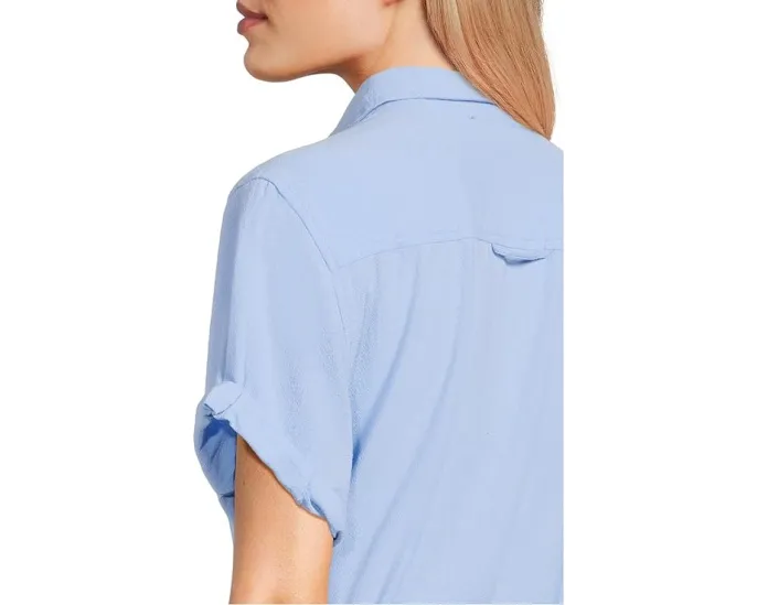 Платье-рубашка Half Placket с коротким рукавом от Lilla P