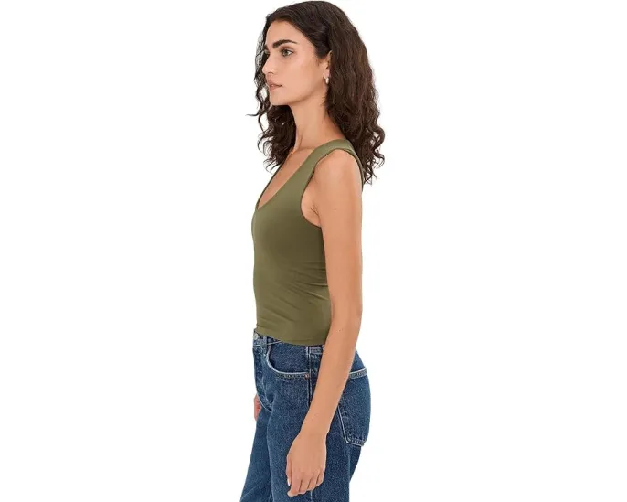 Топ Free People Clean Lines Muscle Cami с широкими бретелями и бесшовным кроем