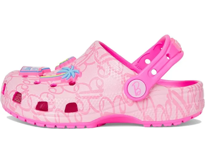 Crocs Kids Classic Barbie Clogs детские сабо с фиксированными шармами