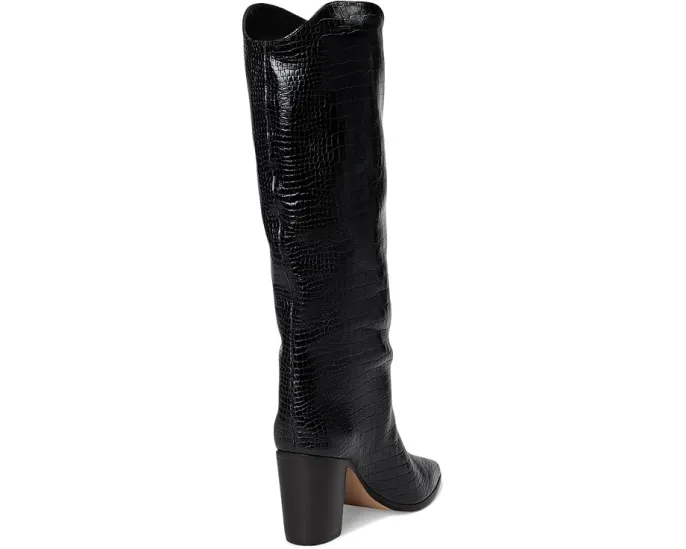 Ботинки Schutz Maryana Block с каблуком и фактурой змеиной кожи