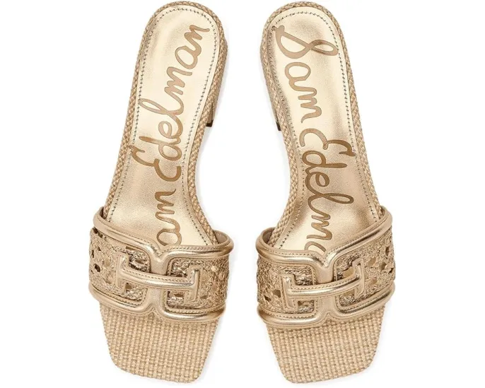 Сандалии Sam Edelman Waylon Weave с плетеным узором и квадратным каблуком
