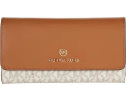 Большой тройной кошелек MICHAEL Michael Kors Jet Set Charm с внешним карманом на молнии