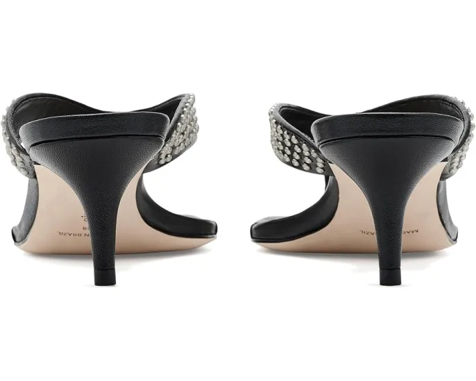 Босоножки Frankie Studded Leather Kitten Heel от Cinq à Sept с металлическими заклепками