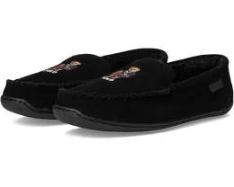 Polo Ralph Lauren тапочки Brenan Bear Moc из замша с вышитым медведем