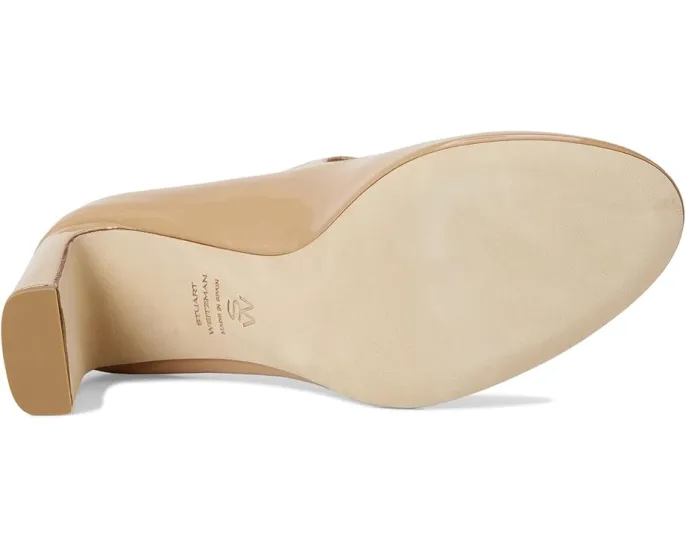 Stuart Weitzman Туфли Babette Mary Jane 85 с ремешком и миндалевидным мысом