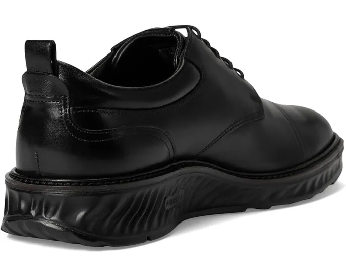 Туфли ECCO ST.1 Hybrid Cap Toe Oxford на шнуровке черные