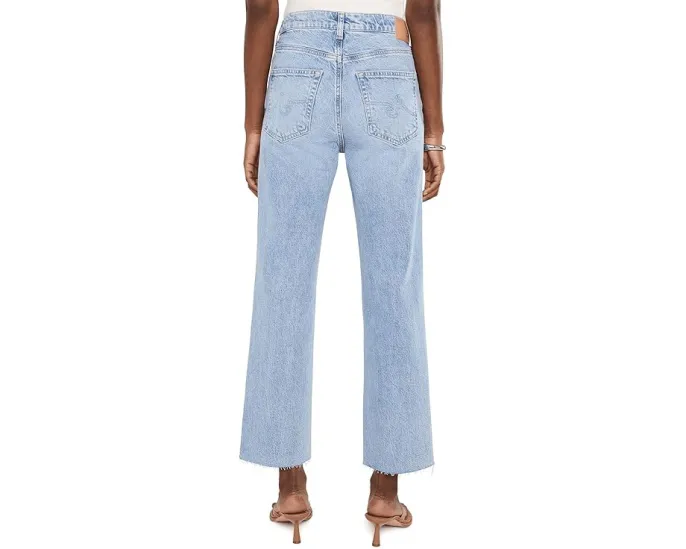 Джинсы AG Jeans Brinley с завышенной талией и прямым кроем Gold Country