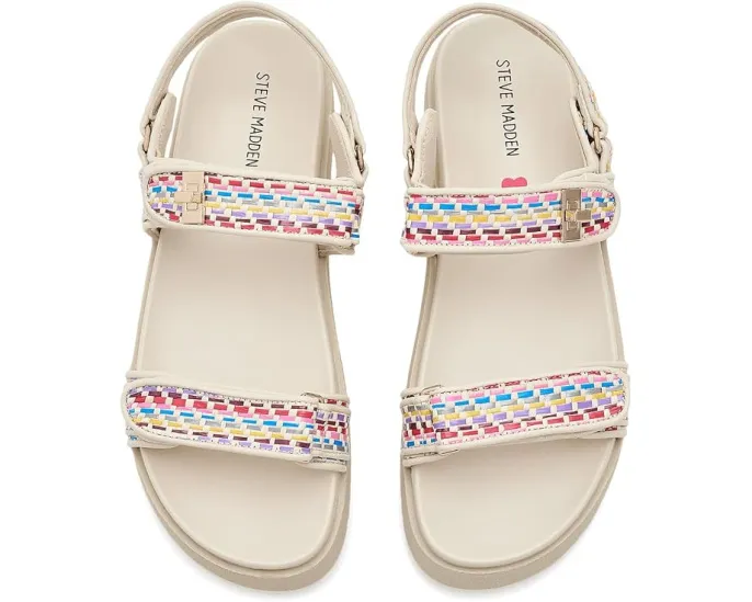 Детские сандалии Steve Madden Mona с регулируемыми ремешками и плоской подошвой