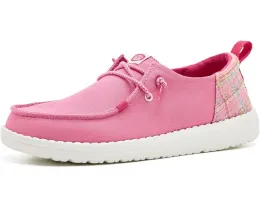 Hey Dude Kids Wally Funk Prep Plaid слипоны в клетку с эластичной шнуровкой