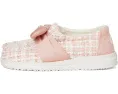 Hey Dude Kids Wendy Bow Tweed детские слипоны из твида с атласным бантом
