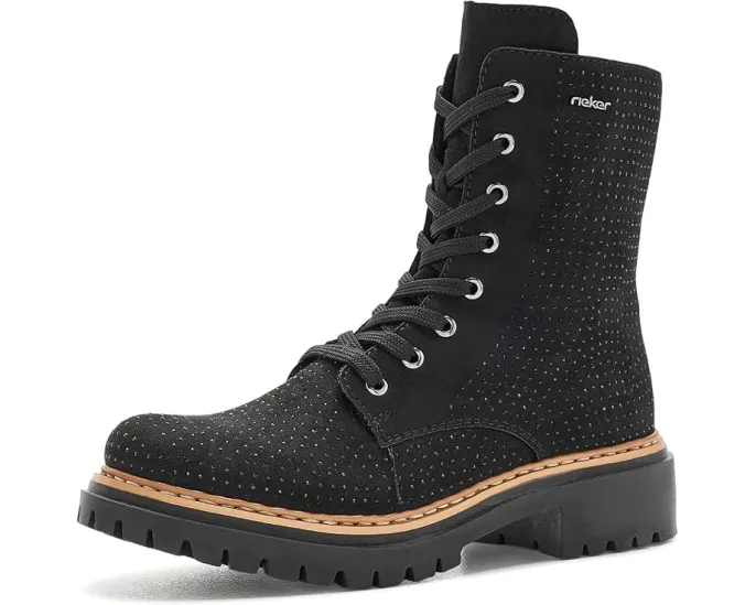Rieker 72609 Pearl 09 женские ботинки на шнуровке