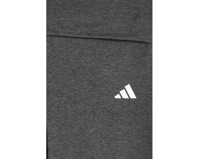 Детские брюки клеш Adidas Black Grey Melange с отворотом