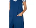 Комбинезон Wide Leg Crop Jumpsuit от Liverpool Los Angeles с регулируемыми бретелями голубой