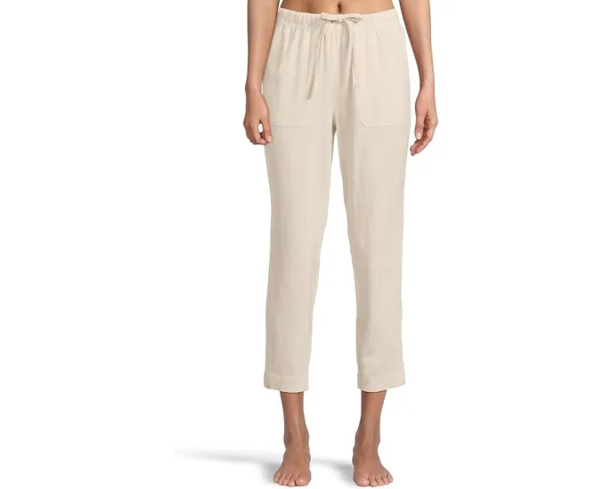 Брюки Barefoot Dreams из льняной смесовой ткани с эластичным поясом