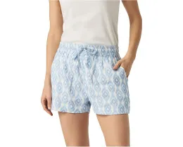 Splendid шорты Campside с высокой посадкой и регулируемым поясом из льна