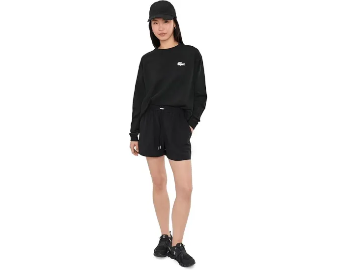 Толстовка Lacoste Fleece Lounge с принтом крокодила