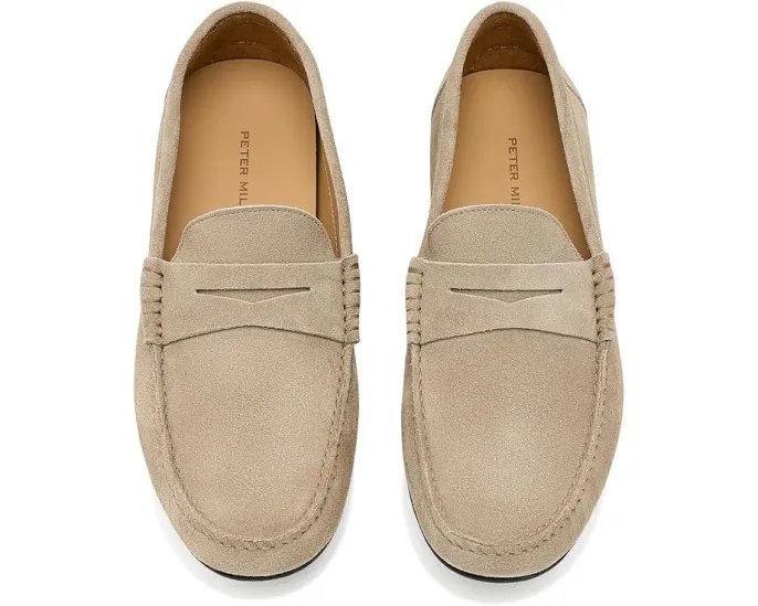 Peter Millar Suffolk замшевые лоферы-драйверы на низком ходу