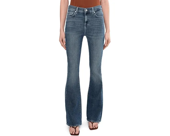 Джинсы 7 For All Mankind HW Ali с высокой посадкой и расклешенным низом