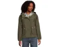 Куртка Barbour Mae дождевик с капюшоном и подкладкой в клетку