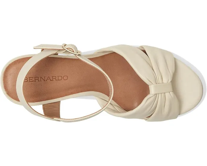 Босоножки Bernardo Veronika с бантом и скульптурным каблуком на пробковой подошве