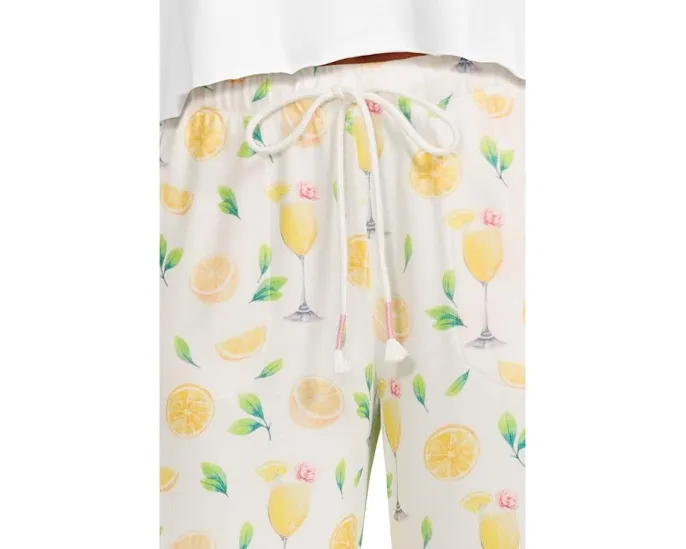 Брюки P.J. Salvage Pant Mimosa Me с принтом и эластичным поясом