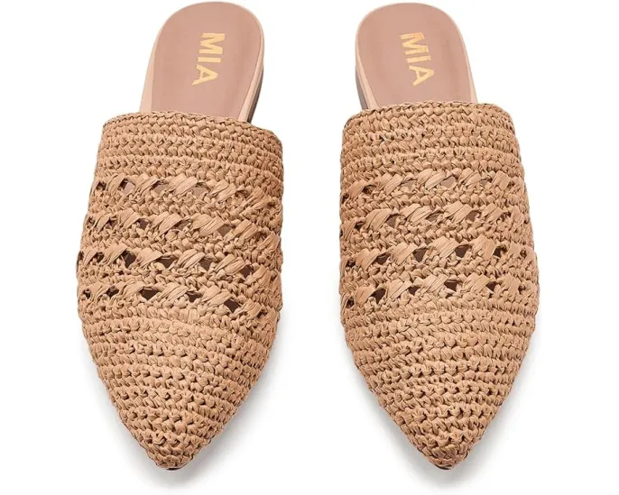 Мюли MIA Jany с плетеным верхом и заостренным носком