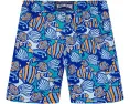 Детские плавки Vilebrequin Fishy Vibes с рисунком рыб и задним карманом