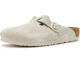 Классические клоги Birkenstock Boston из мягкой замши с анатомической стелькой