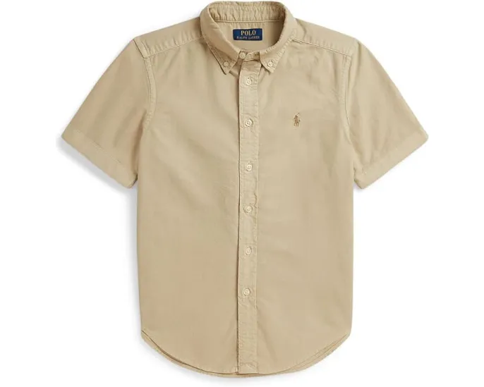 Оксфордская рубашка из окрашенного хлопка для старших детей Polo Ralph Lauren