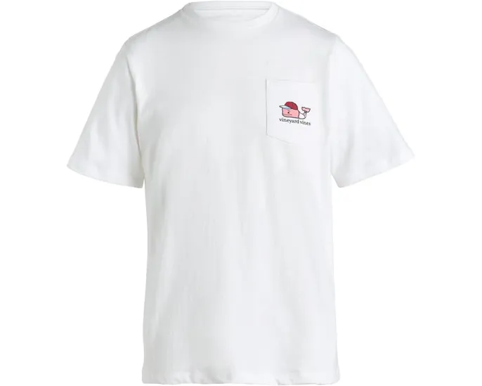 Детская футболка Vineyard Vines Kids с китом и короткими рукавами