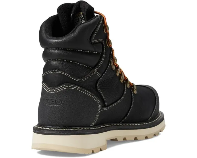 KEEN Cincinnati+ 6 дюймов (15.24 см) водонепроницаемые рабочие ботинки с композитным мыском и пяткой 90 градусов