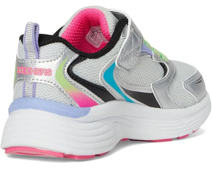 SKECHERS KIDS Vintage Tread детские кроссовки с блестящей сеткой и застежкой на липучке