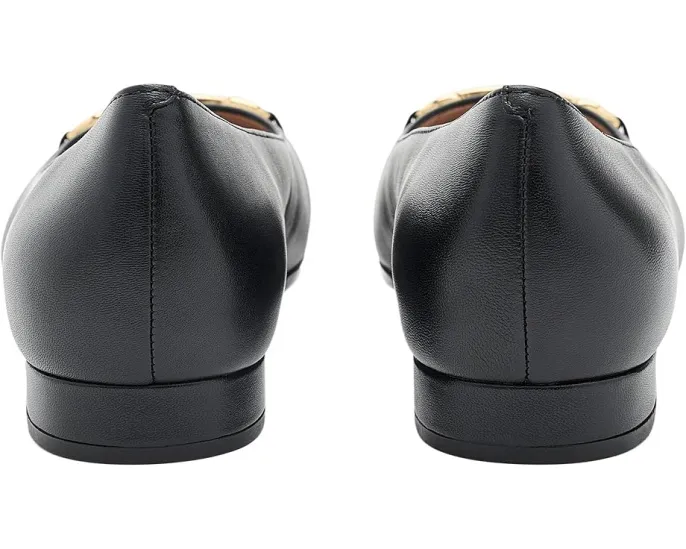 Cole Haan балетки Go-to Verley Horsebit из черной кожи