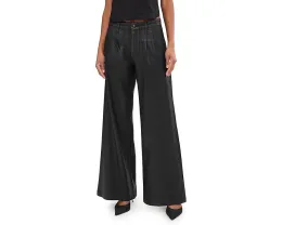 Брюки AG Dorine с средней посадкой и плиссированными штанинами