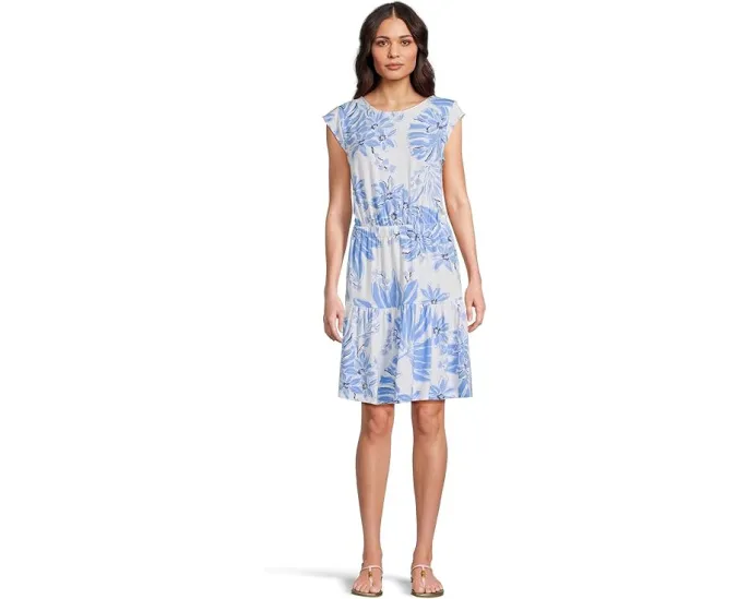 Платье Lilly Pulitzer Danville с коротким рукавом и резинкой на талии