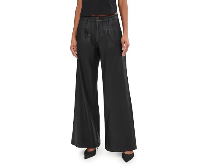 Брюки AG Dorine с средней посадкой и плиссированными штанинами