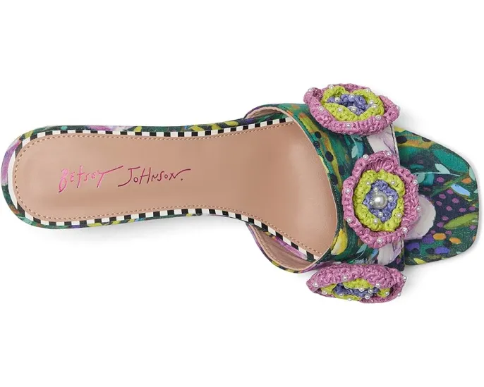 Blue by Betsey Johnson сандалии Dietrich с цветочным декором на квадратном каблуке