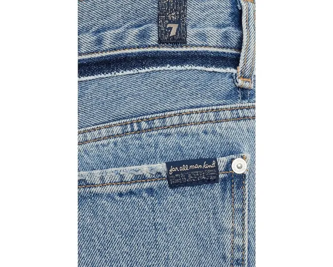 Брюки 7 For All Mankind Stovepipe Straight Ankle с завышенной талией