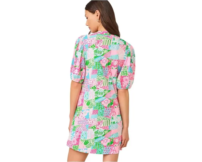 Платье Carey с коротким рукавом и высоким воротником от Lilly Pulitzer