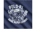 Детская футболка Polo Ralph Lauren с принтом осьминога из хлопкового джерси