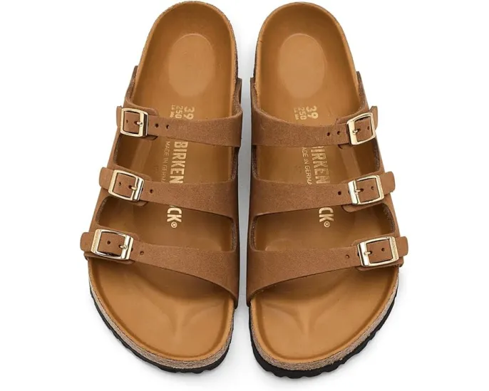 Сандалии Birkenstock Florida из нубука с пробковой стелькой