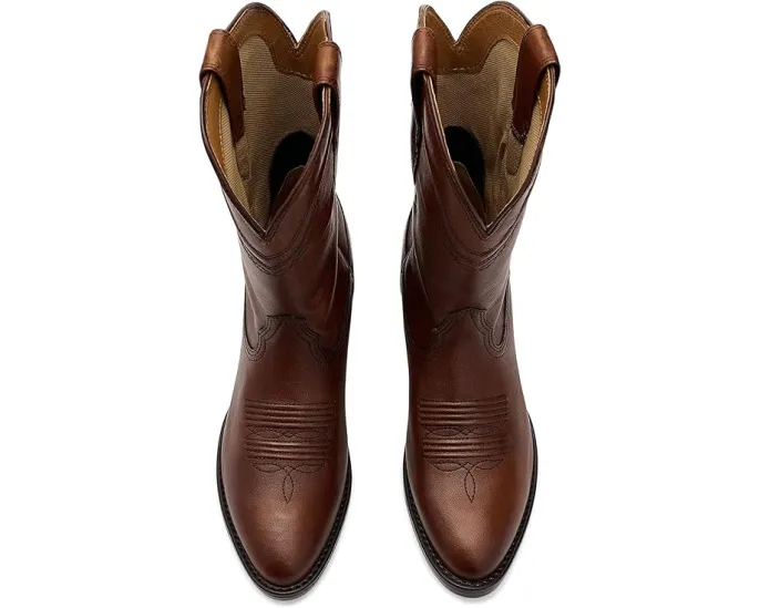 Казаки Grayson от Ariat с цветочной строчкой и блок-каблуком